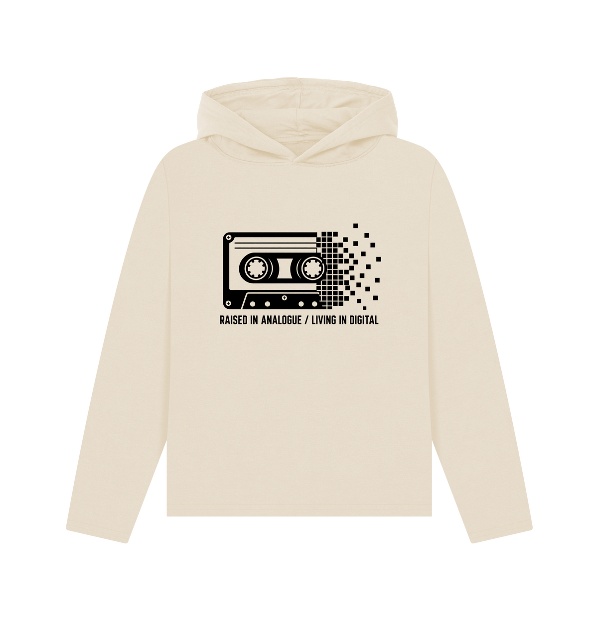 Oat Printed Hoody Front