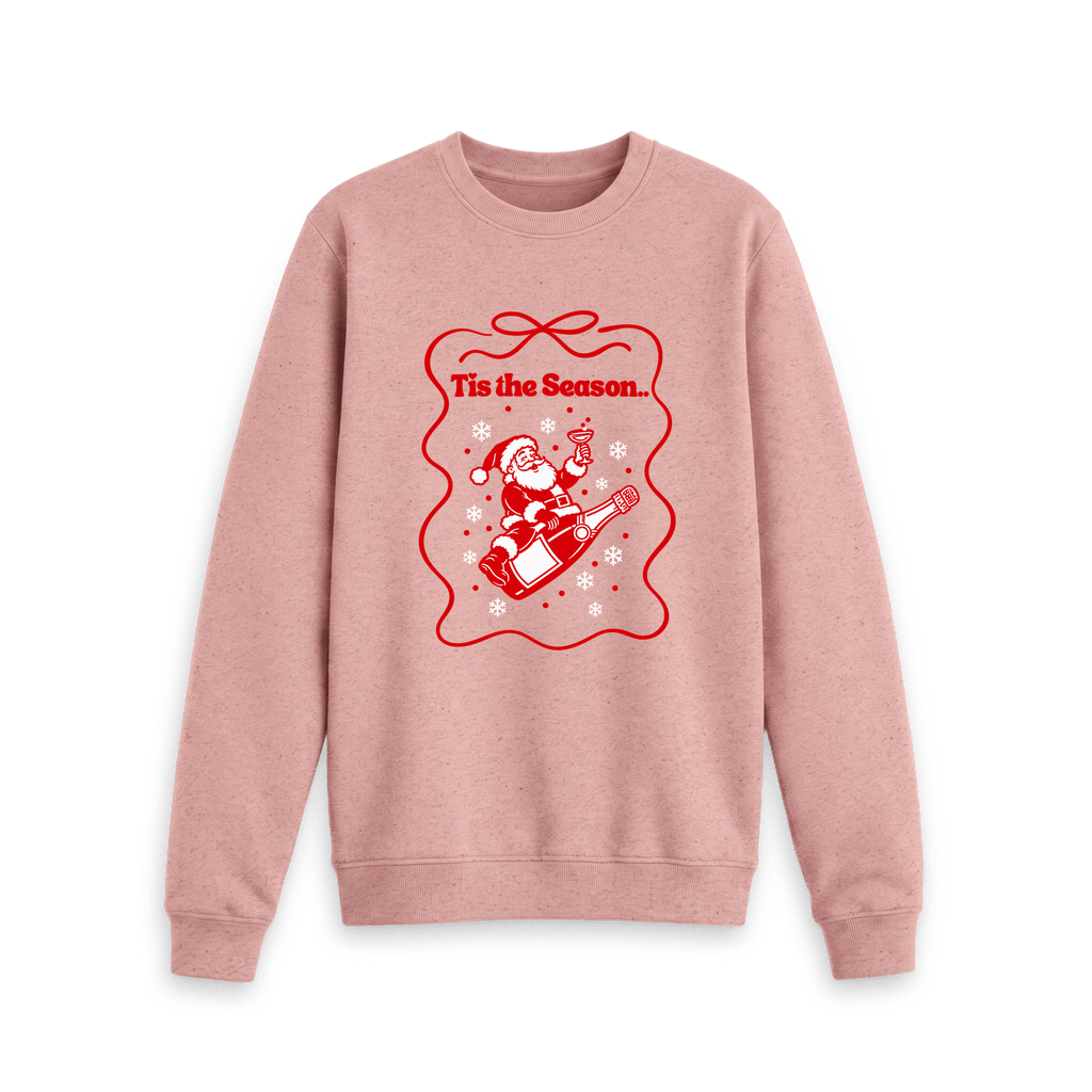 Sunset Pink Recycled Printed Sweater Front
