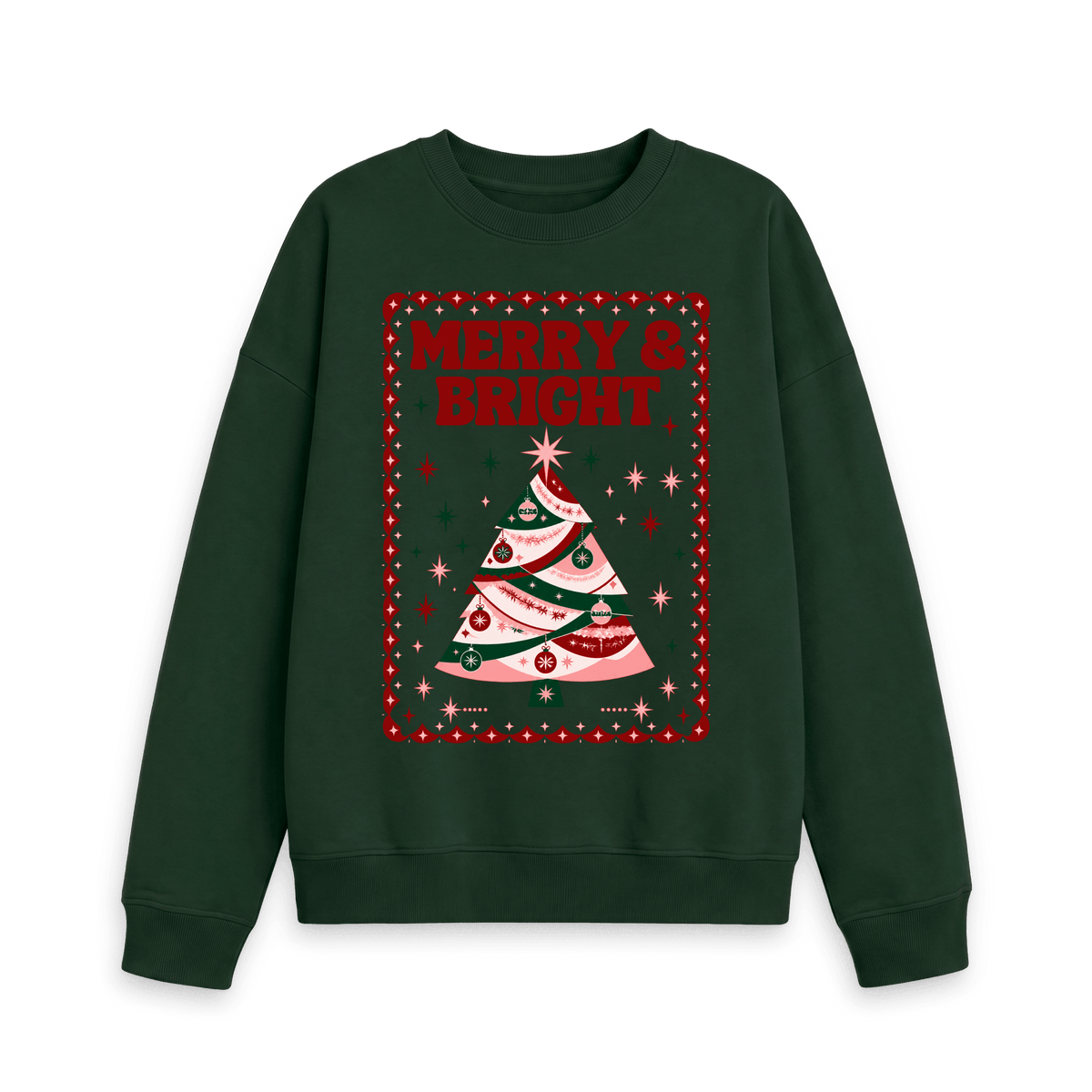 Evergreen Printed Sweater Front