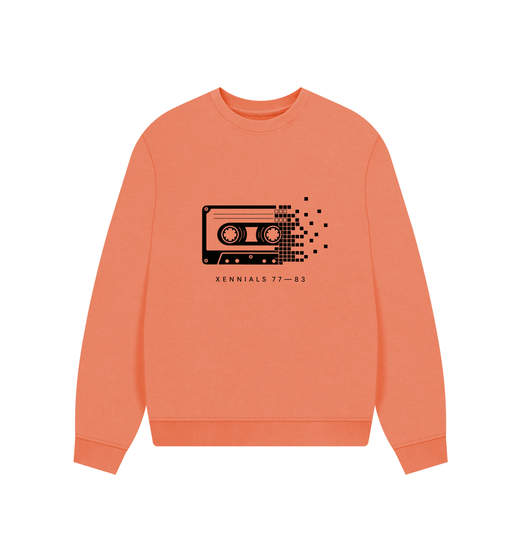 Apricot Printed Sweater Front