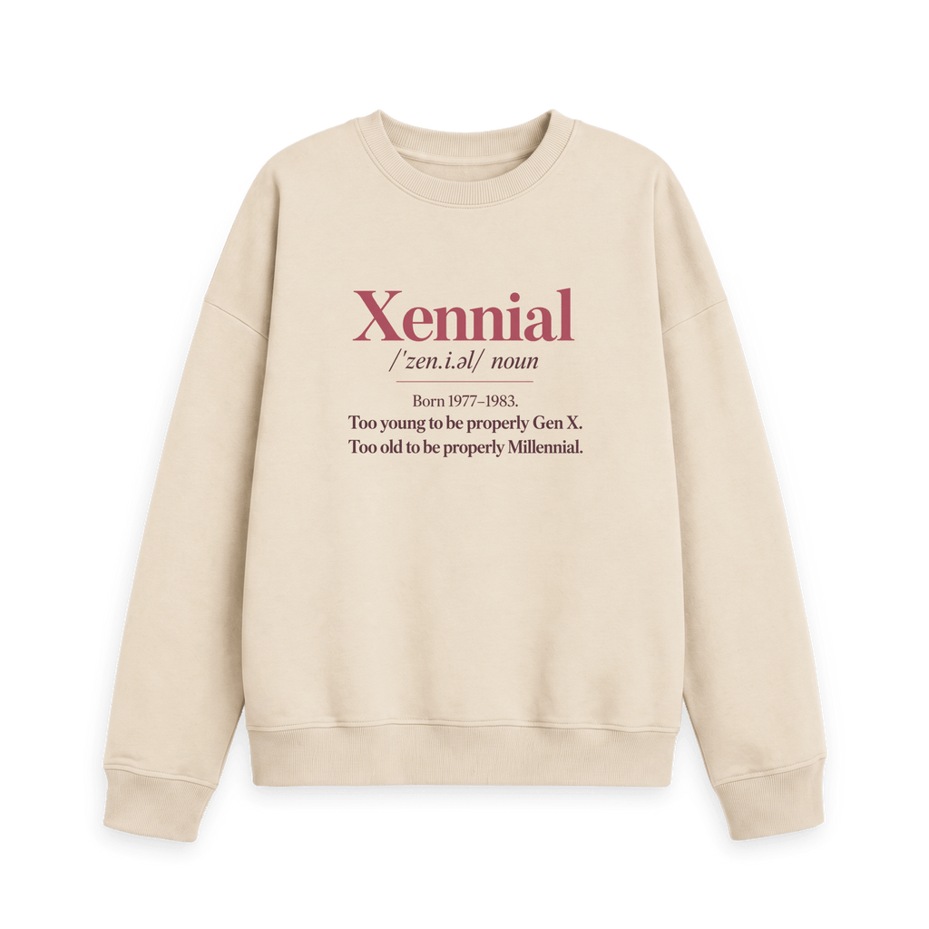 Oat Printed Sweater Front