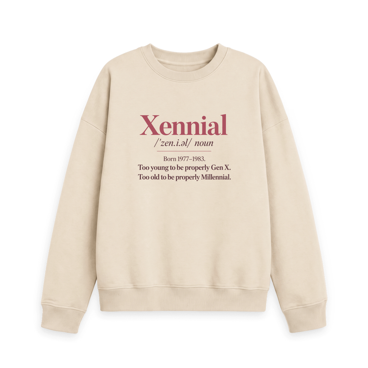 Oat Printed Sweater Front