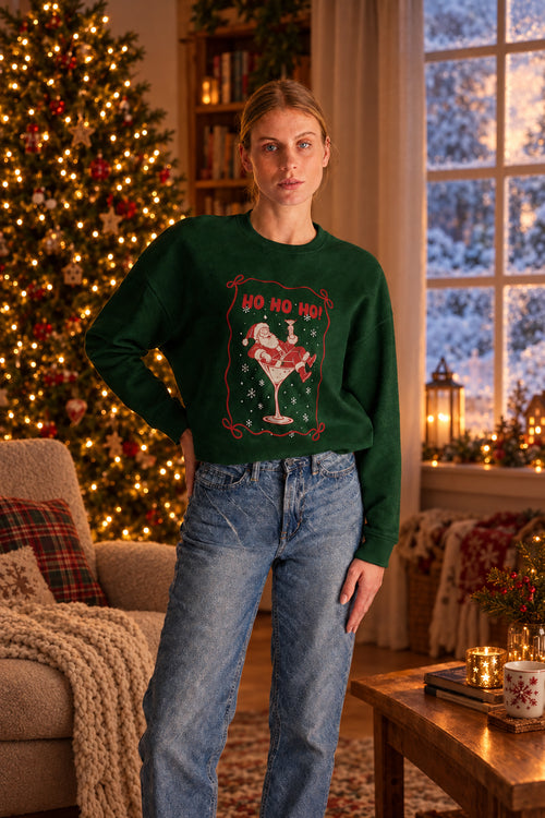 Halfway Modern Ho Ho Ho oversized Christmas jumper
