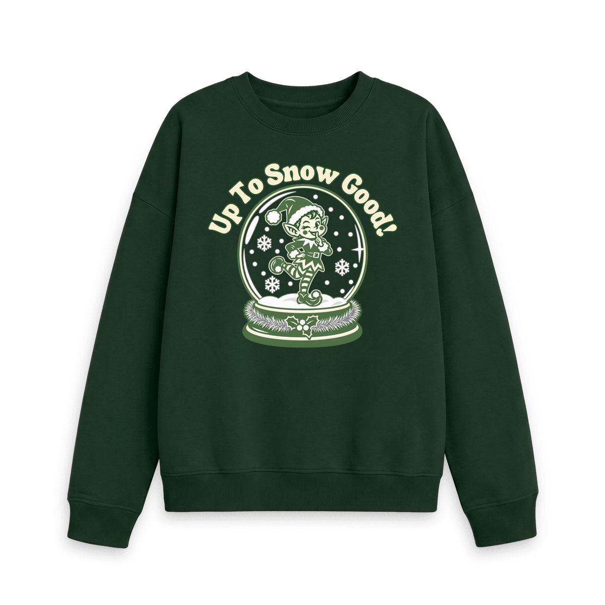 Evergreen Printed Sweater Front
