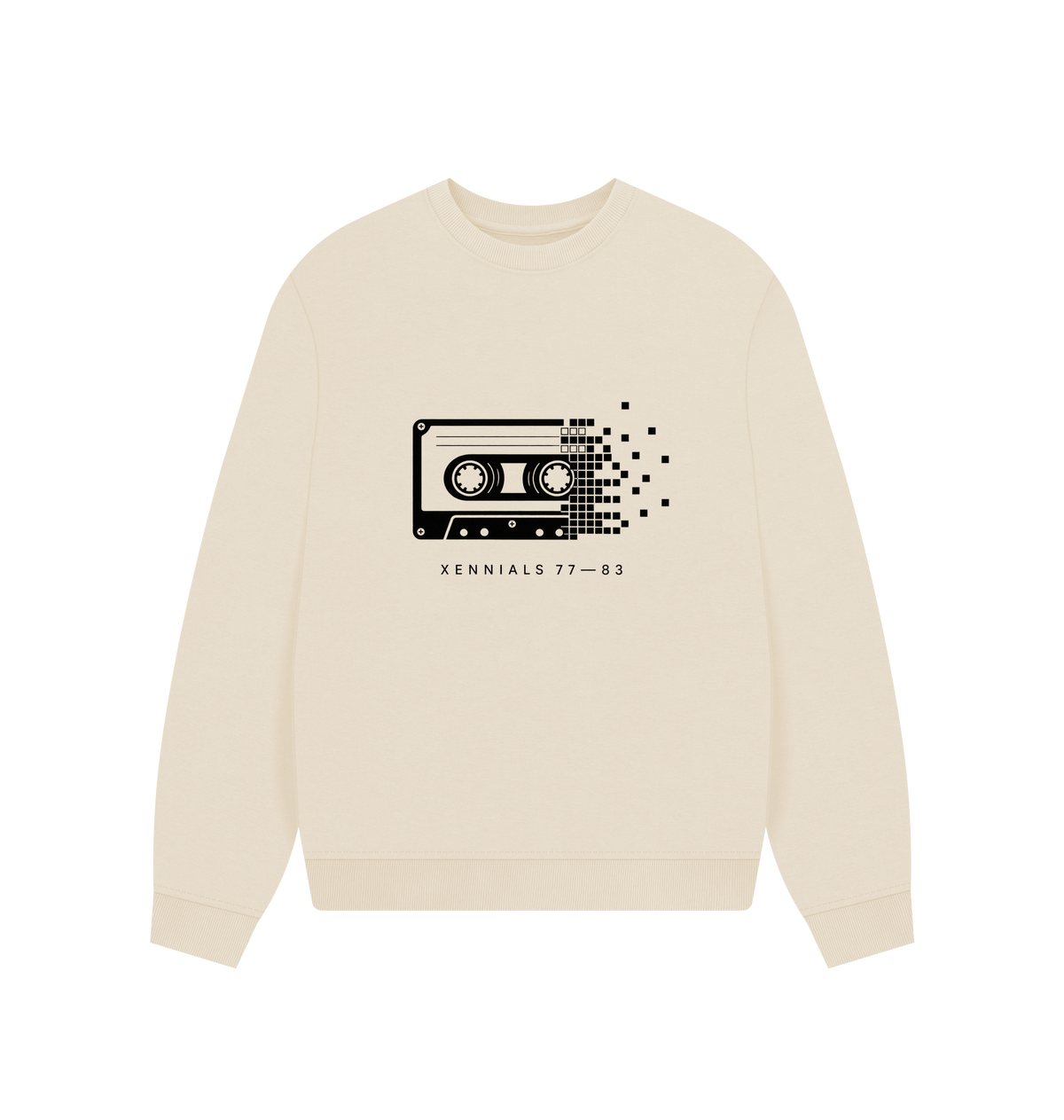 Oat Printed Sweater Front