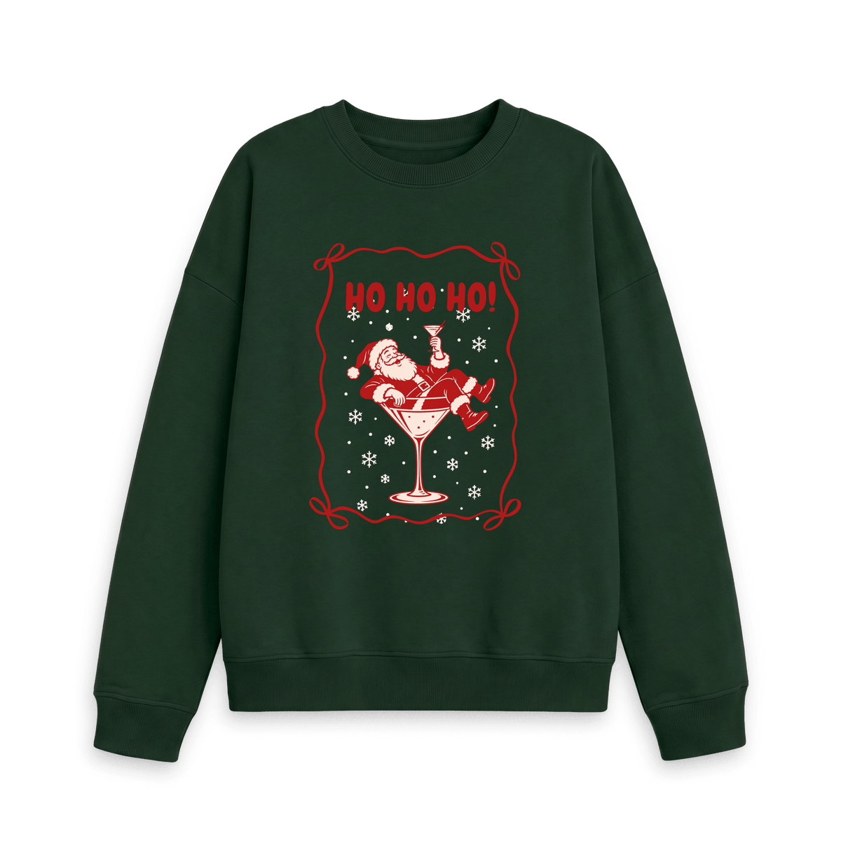 Evergreen Printed Sweater Front