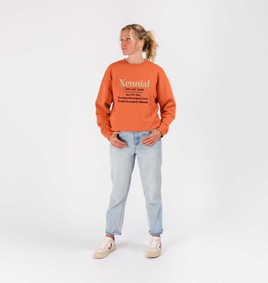 Halfway Modern Xennial Definition jumper in apricot