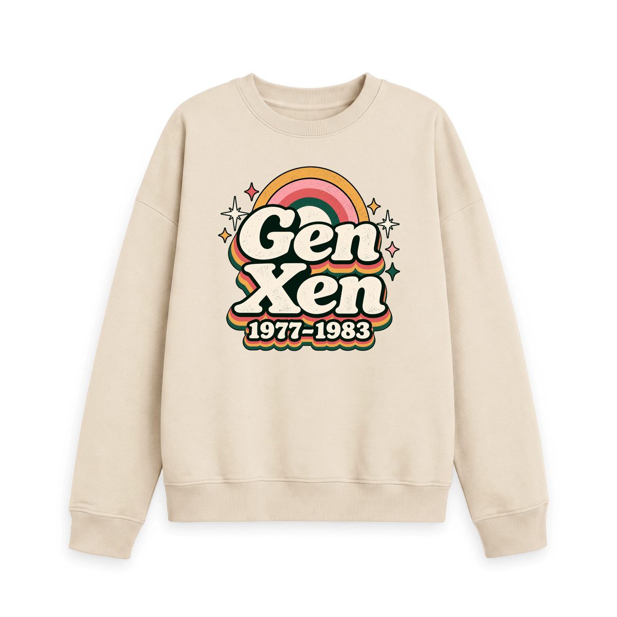 Oat Printed Sweater Front