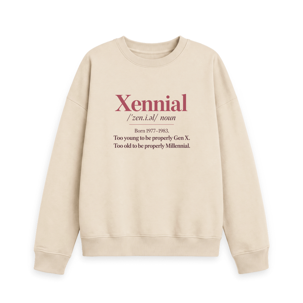 Oat Printed Sweater Front