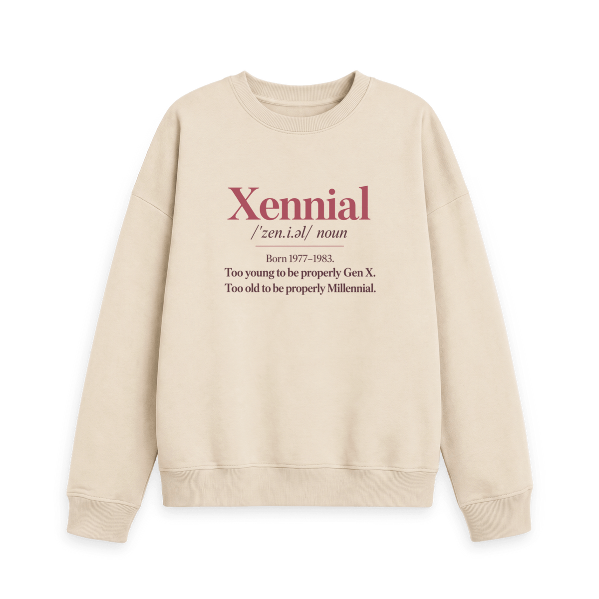 Oat Printed Sweater Front