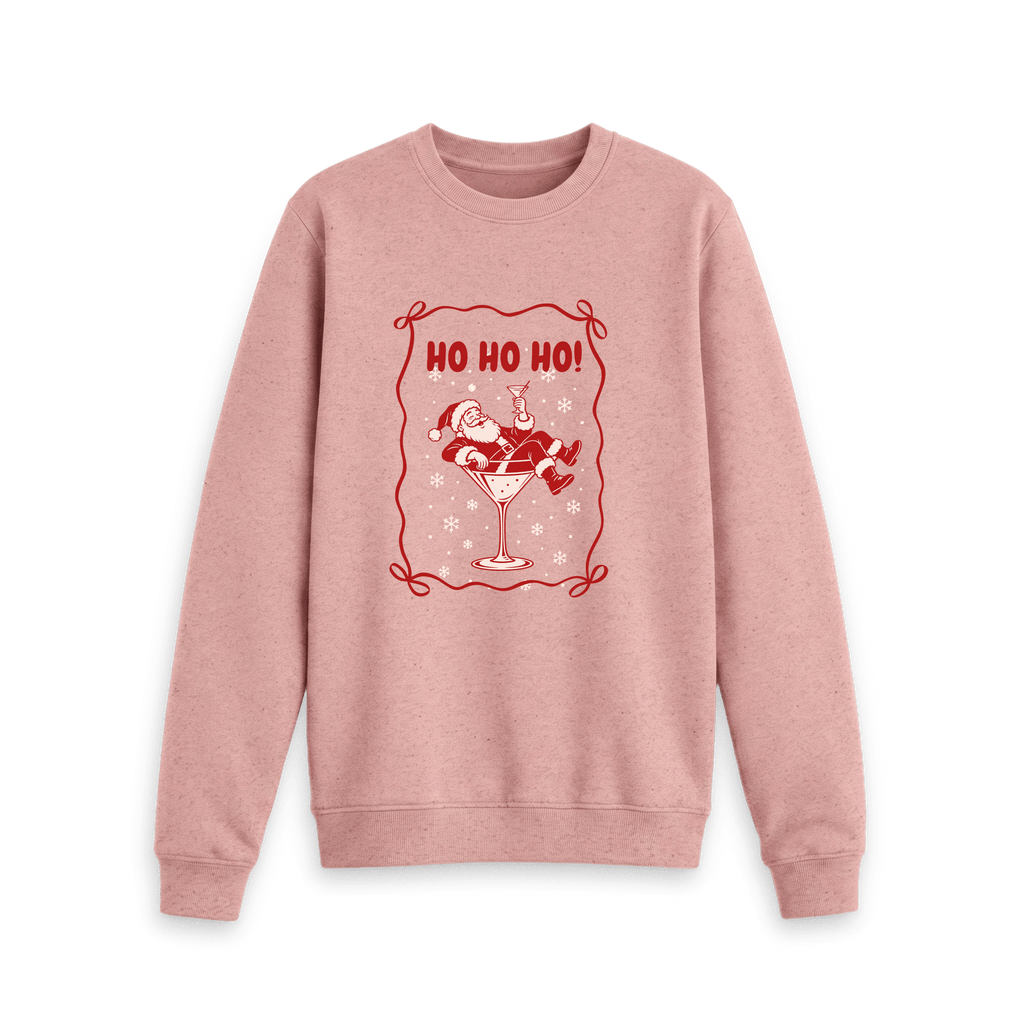 Sunset Pink Recycled Printed Sweater Front