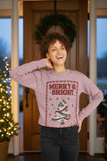 Halfway Modern Merry & Bright Christmas jumper