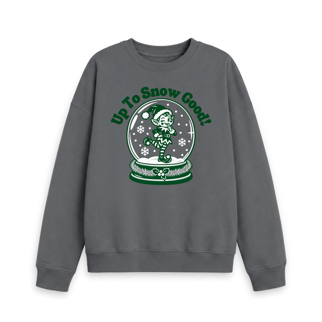 Slate Grey Printed Sweater Front