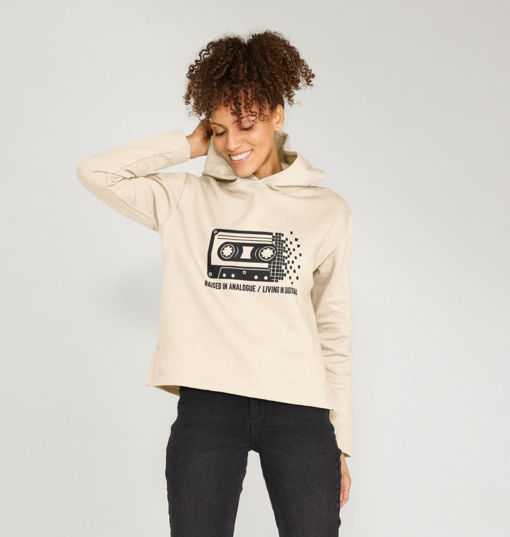 Halfway Modern women's Xennial cassette hoodie