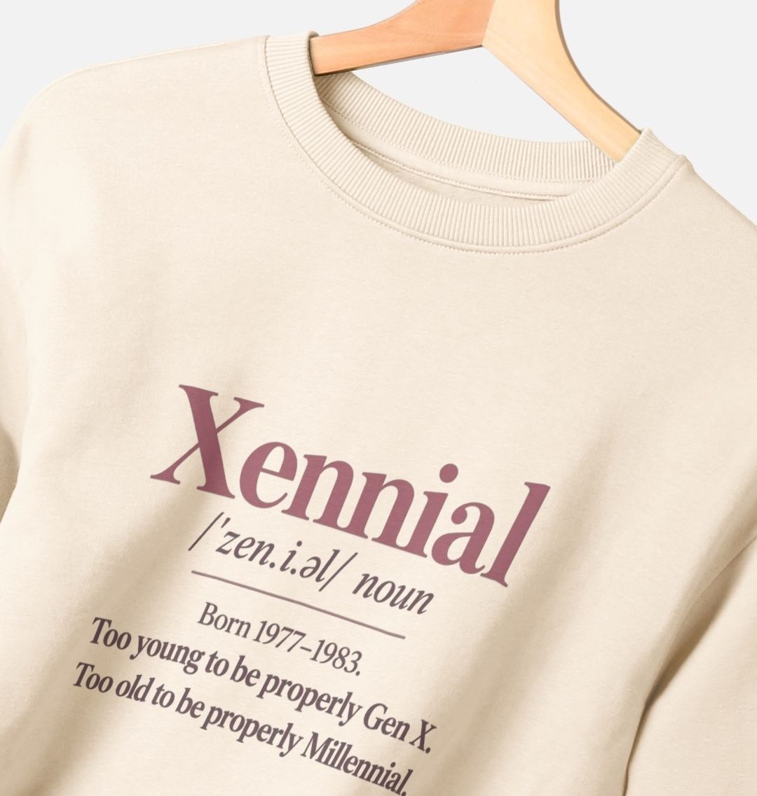 Additional product photo 1 of Xennial Definition Jumper – Oat, Halfway Modern