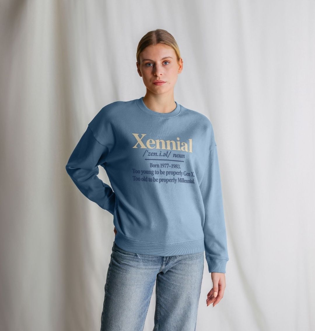 Halfway Modern Xennial Definition jumper in Solent blue